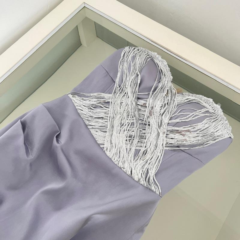 Вьетнамский Французский Элегантный Топ-труба Сращивание Платье Женское Новое Легкая Роскошь Банкетное Платье Юбка-карандаш S