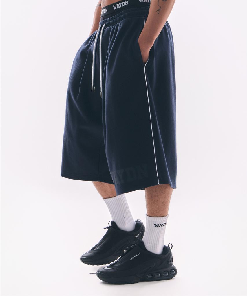 Weideun [Ali] Patch Symbol Bermuda Pants Navy