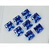 Blue Sapphire CERTIFIED Square Cut Ring Size 8 PCS Natural Loose Gemstone Lot MULTTIQ133