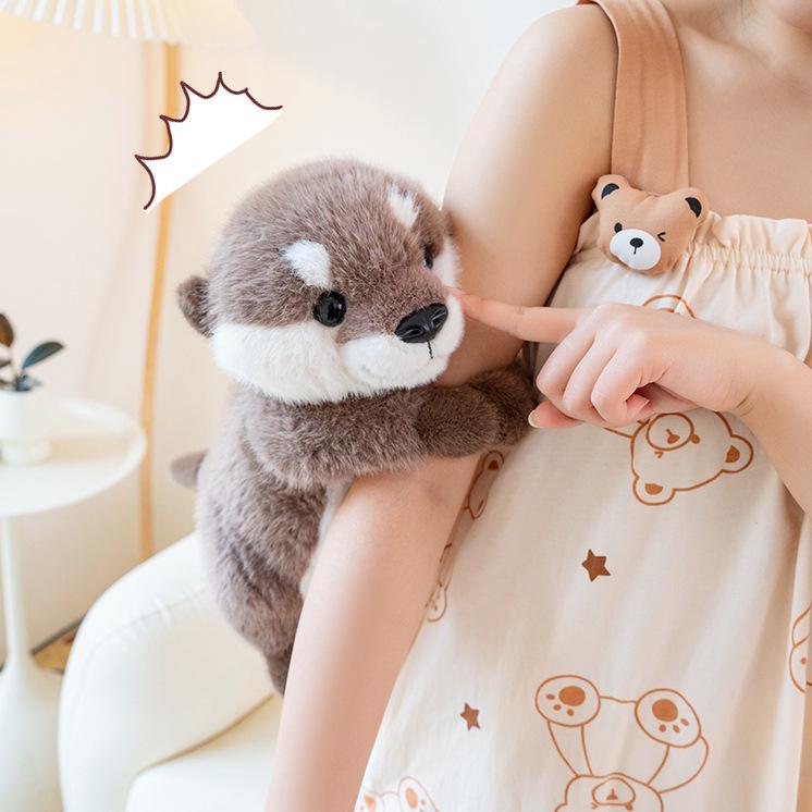 Magnetic Hugging Otter Plush - Cute, Soft Companion Doll for Kids, Ideal Birthday Gift