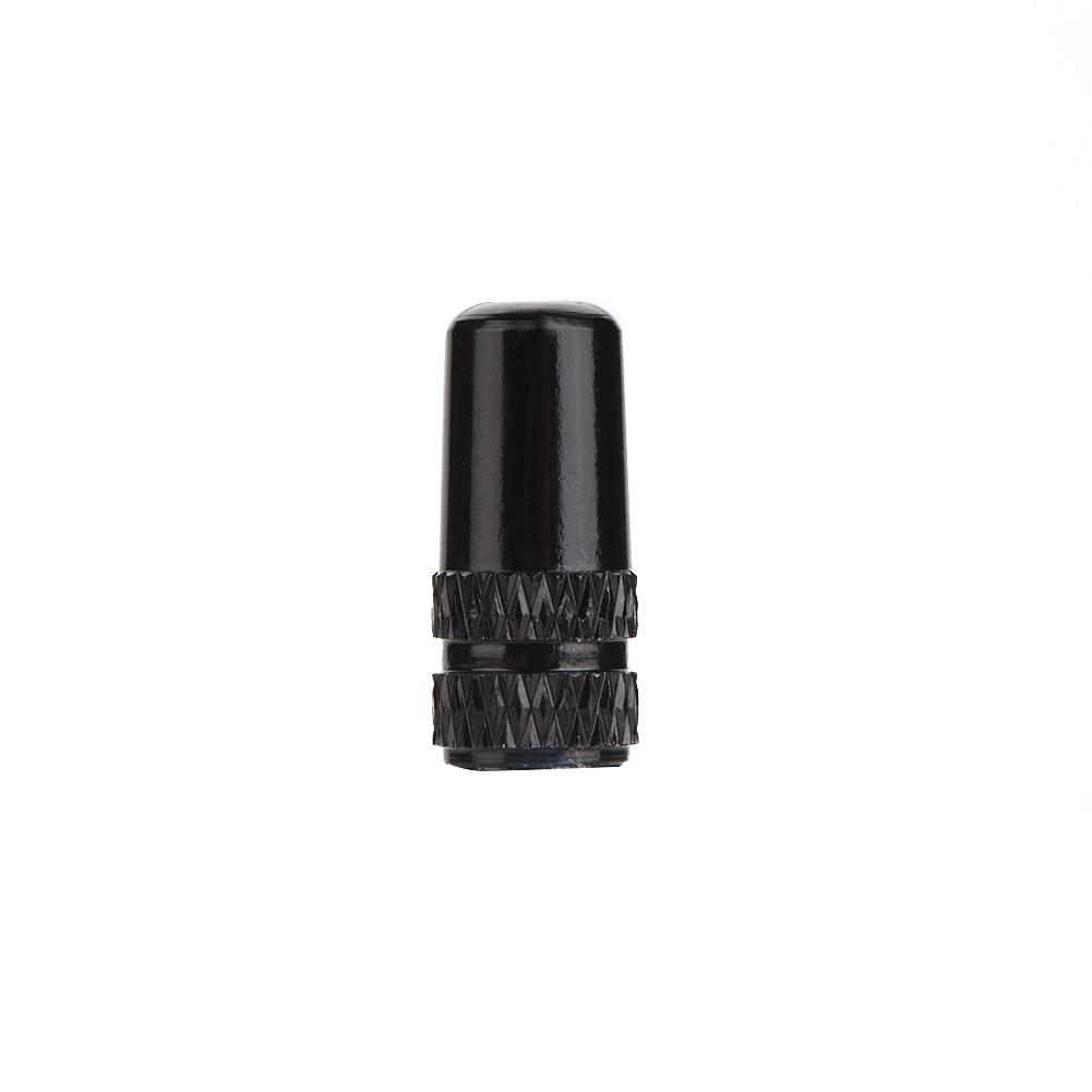 10Pcs Bike Aluminum Alloy Tire French Valve Protective Stem (Black)
