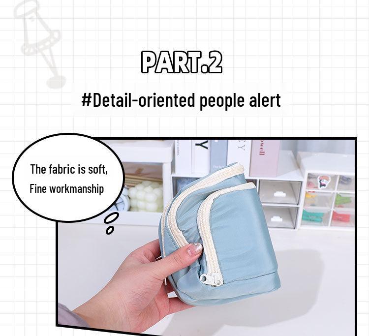 Minimalist Japanese-Style Pencil Case 2023: Large-Capacity Stationery Box for Students, Unisex