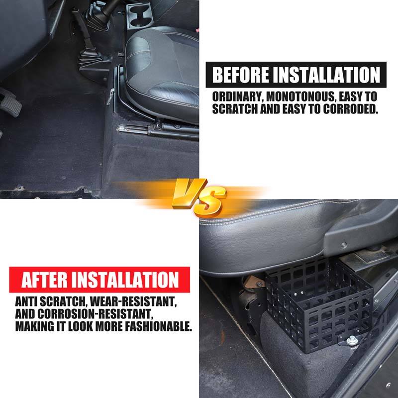 Aluminum Alloy For Land Rover Defender 2026-2018 Car Second Row Seat Storage Baskets On Both Sides Car Interior Accessories