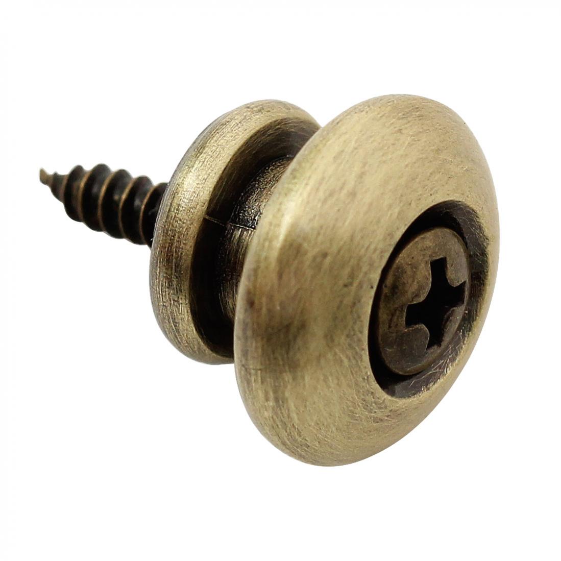 

2 шт., замок для гитарного ремня, противоскользящая металлическая кнопка, хвостовой гвоздь, 3 цвета, дополнительно подходит для акустической электрогитары, бас-гитары, укулеле бронзовый