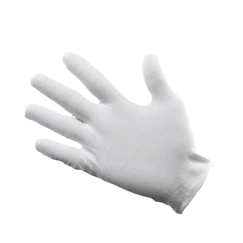 Sweat-Proof Medium-Thick White Cotton Work Gloves