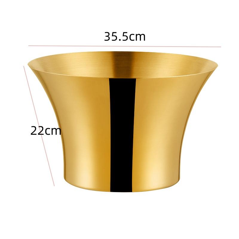 304 stainless steel Deer Head ear GOLD SILVER big ICE BUCKET BOWL CHAMPAGNE Large champagne bar bucket beer bucket basin