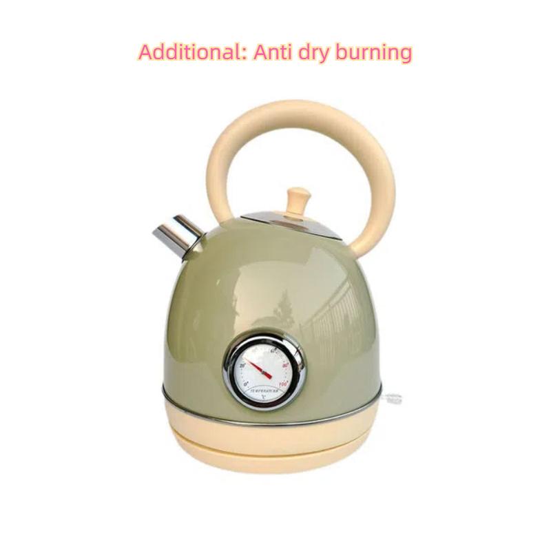 1.8L Retro Electric Kettle, Electric Water Boiling Kettle , Rapid Boiling Electric Teapot 220V Baked Paint