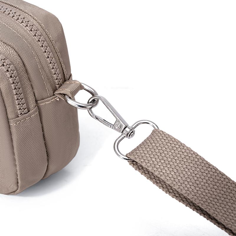 Waterproof Nylon Shoulder Bag Women's Multi-compartment Coin Purse