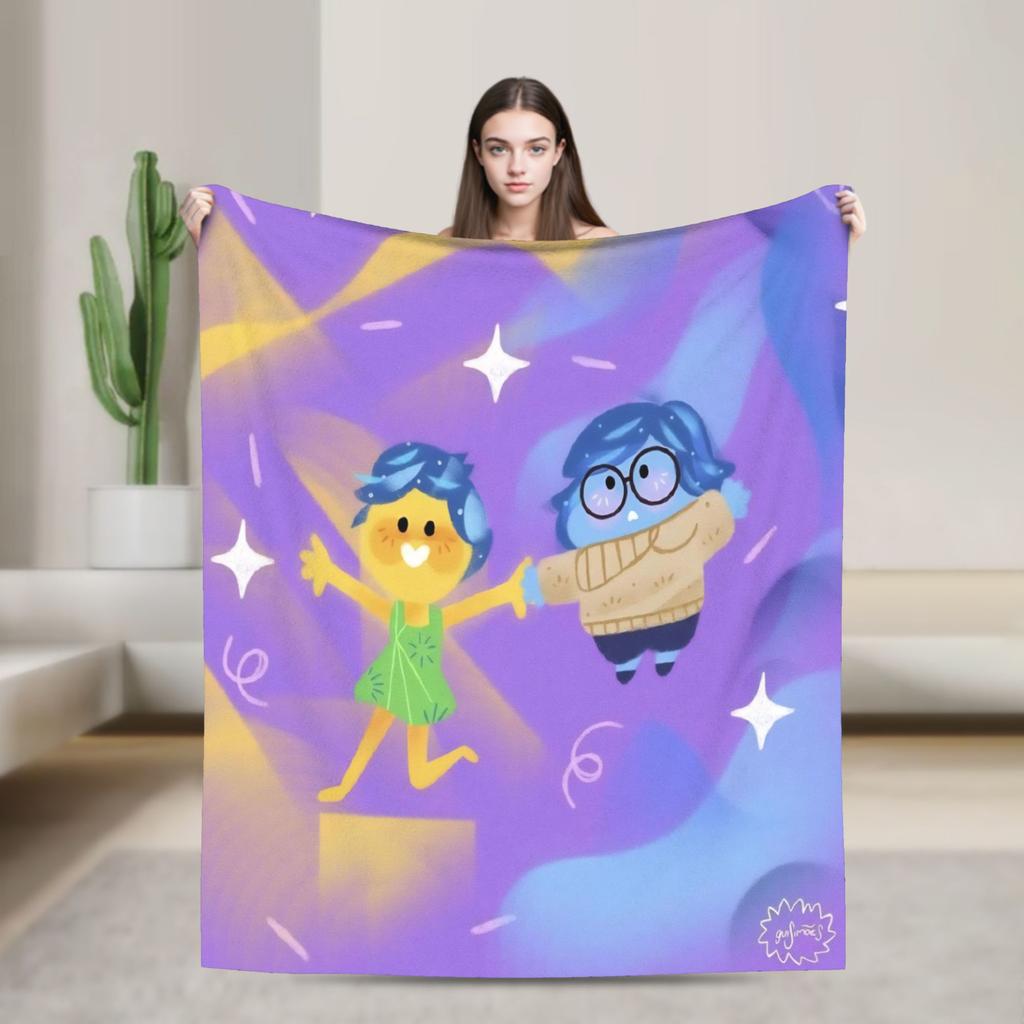 I-InsideS O-Out Blanket Quality Super Warm Throw Blanket Winter Children Couch Chair Sofa Bed Print Bedspread