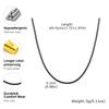 Simple Black Wax Rope Chain Necklace Stainless Steel Clasp Waterproof Braided Leather Chain Choker Trendy Jewelry for Women