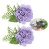 Pack of 2 Artificial Flower Curtain Clips Decorative Tiebacks Clasps Buckles Window Drape Holders Holdbacks Home Decors