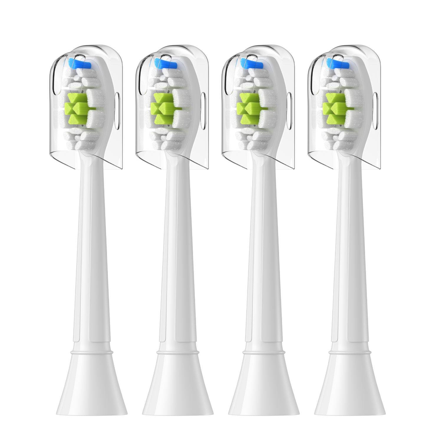 Vervangende Opzetborstels Compatibel met Philips Sonicare Elektrische Tandenborstel Geschikt voor EasyClean, Gum Health, FlexCare, Healthy