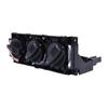 Three-Knob Automotive HVAC Panel Assembly with Textured Grip Areas and Integrated Mounting Clips for Golf Part Number 1H0820045D, Built for Component