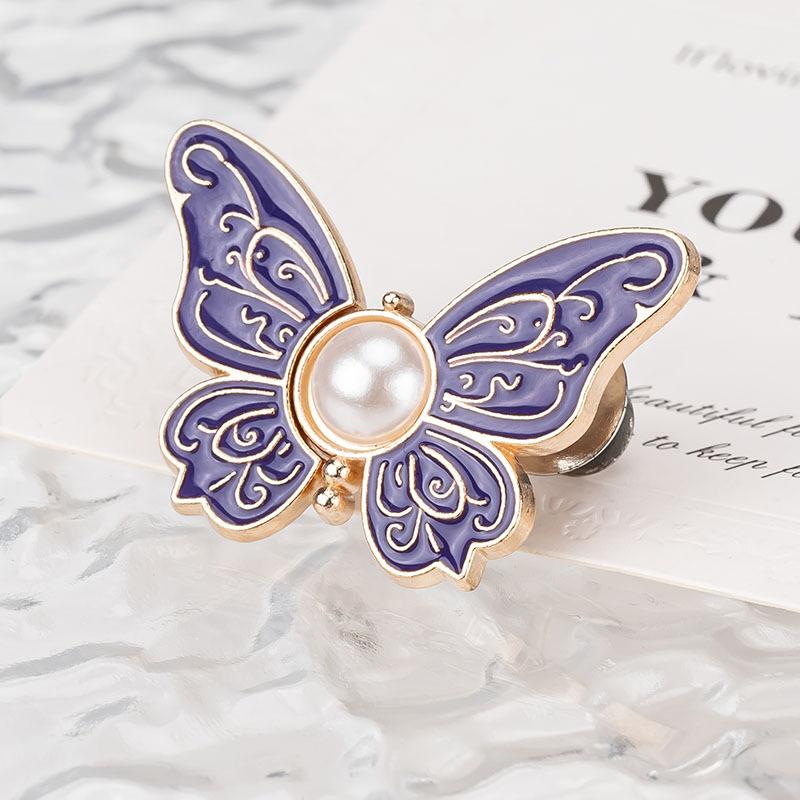 

Съемная пряжка-бабочка на талию Незаменимая вещь для регулировки талии джинсов и брюк фиолетовый