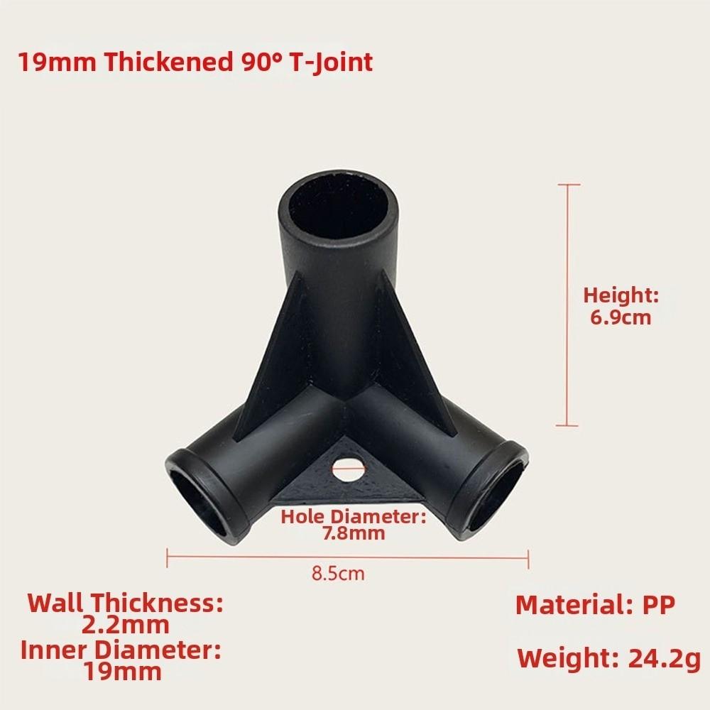 5pcs Black&White DIY Shelf Water Tube Joint Elbow Straight Joint Four Way Connector
