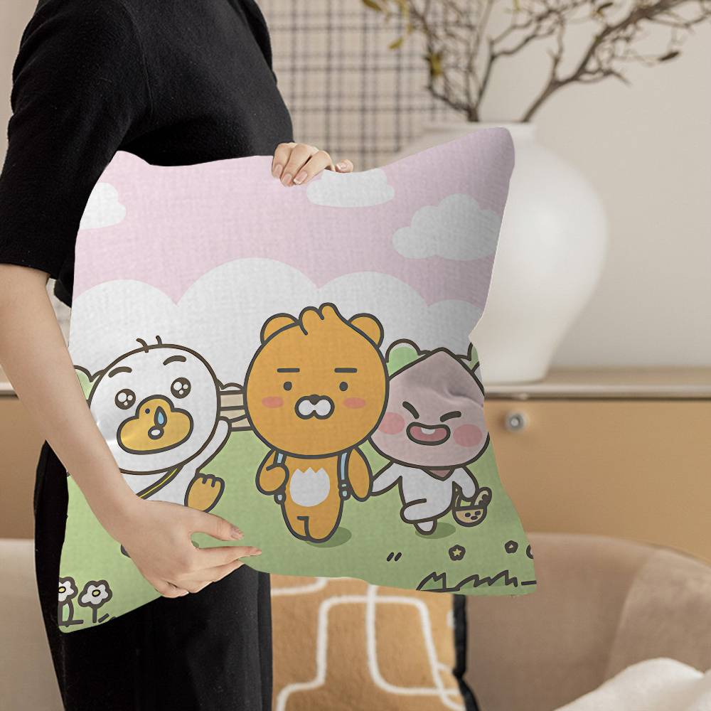 K-KAKAOS FRIENDS Cushion Cover Decorative Pillow Sofa Home Decor case pillow cases
