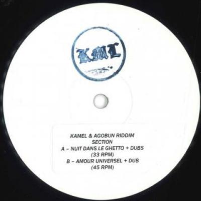 12inch Record KAMEL (12) , AGOBUN RIDDIM SECTION - Nuit Dans Le Ghetto / Amour Univers KML211 KML 2021 France Reggae, Ska & Dub