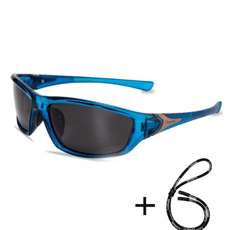 With Glasses Chain Polarized Sports Sunglasses Men Women Fishing Hiking Cycling Climbing Skiing Vintage Sport Sun Glasses UV400