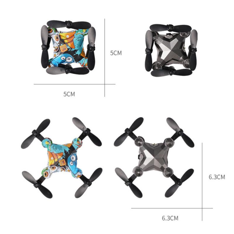 Mini Drone HD Wifi FPV con forma de equipaje, Control remoto, con cámara, plegable, retorno con un clic, Quadcopter, Juguetes