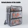 Industrial Grade 18Inch Anti Statics PVC Tool Backpack Heavy Duty Clear Mesh Compartments For Electronics Technicians