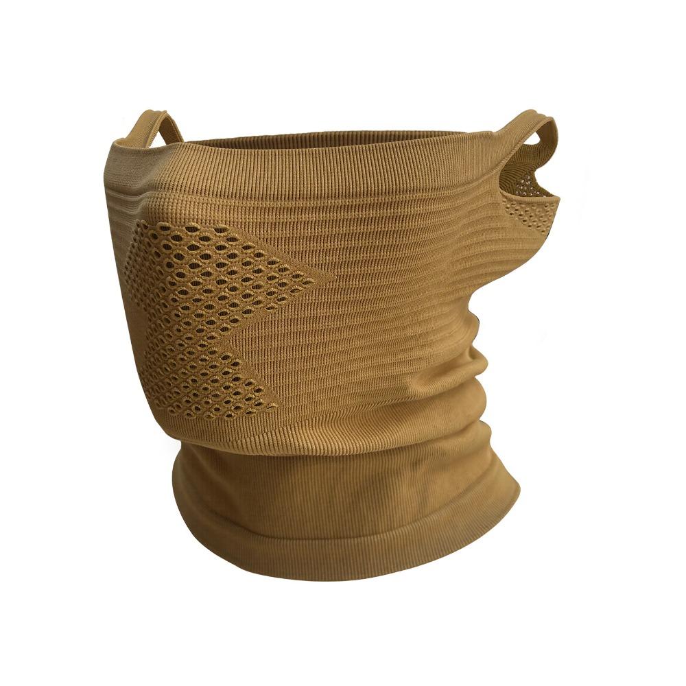 

Hollow Mesh Warm Riding Mask Neck Protection Cycling Face Mask Thin Warm Face Cover Cycling коричневый