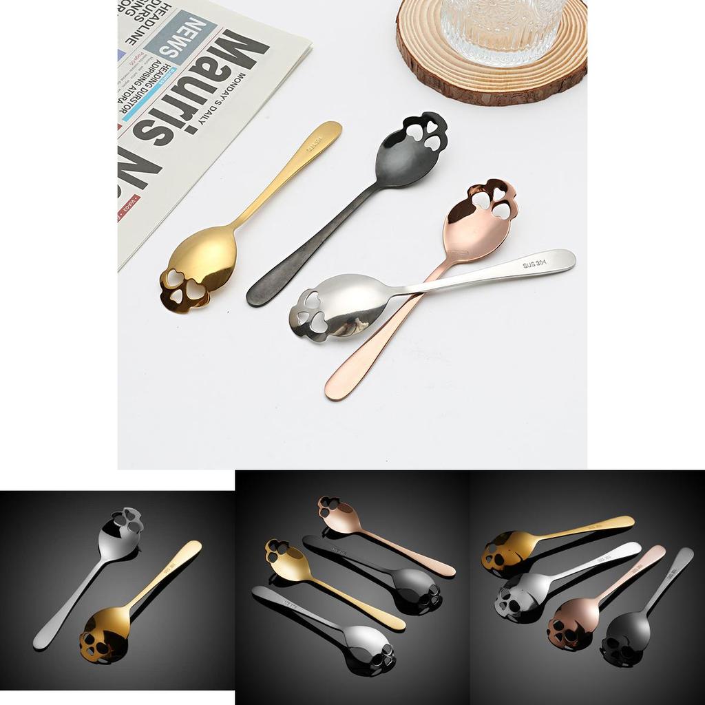 Elegant Skull Head Coffee Spoon Durable Stainless Steel Stirring Spoon
