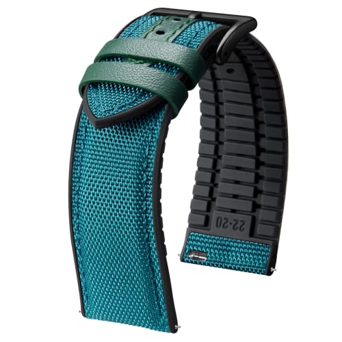 

Ремешок для часов BINLUN из нейлона и силикона, 18 мм, 19 мм, 20 мм, 21 мм, 22 мм, гибридный ремешок из канвы и резины с быстрой заменой, сменный ремешок для часов для мужчин и женщин