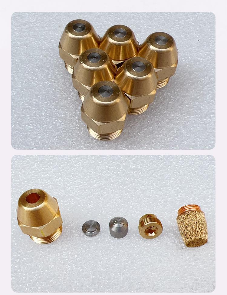 Stainless Steel Fine Mist Atomization Nozzle for Combustion, Cooling, and Dust Removal