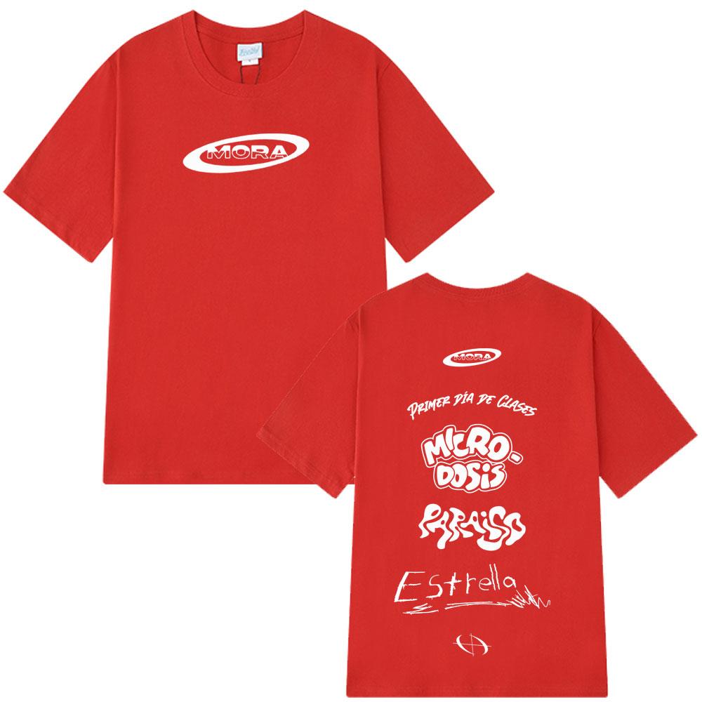 Rapper MORA Album 2025 Merch Graphic T Shirt Men Clothing Casual Oversized T Shirts Summer Short Sleeves Fashion Cotton T-shirt S