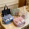 Elegante Bolso de Mano de Nailon Chic para Mujer Bolso Tote Cruzado al Hombro Diseño Espacioso con Múltiples Bolsillos Ideal para Estudiante Trabajo Viajes