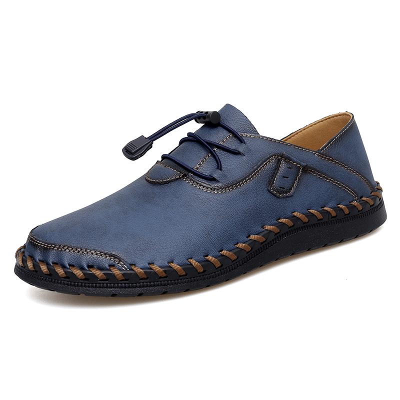Fashion Handmade Leather Men's Penny Loafers Casual Office Business Shoes Fashion Party Wedding Moccasins Formal Male Slip On Footwear