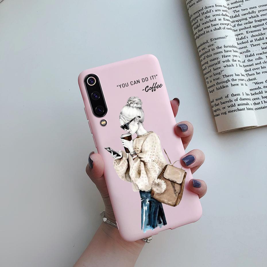 For Xiaomi Mi 9 SE Mi 9 Lite Case Soft Flower Painted Silicone TPU Cover Phone Case For Xiomi Xiaomi Mi 9 Mi9 SE Lite 9SE Cases