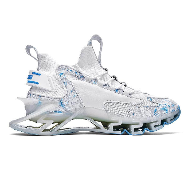 Pánské tenisky Létající Tkané Ležérní Sportovní Všestranné Pánské boty Boty větší velikosti Absorpce TPU Sole Air 46