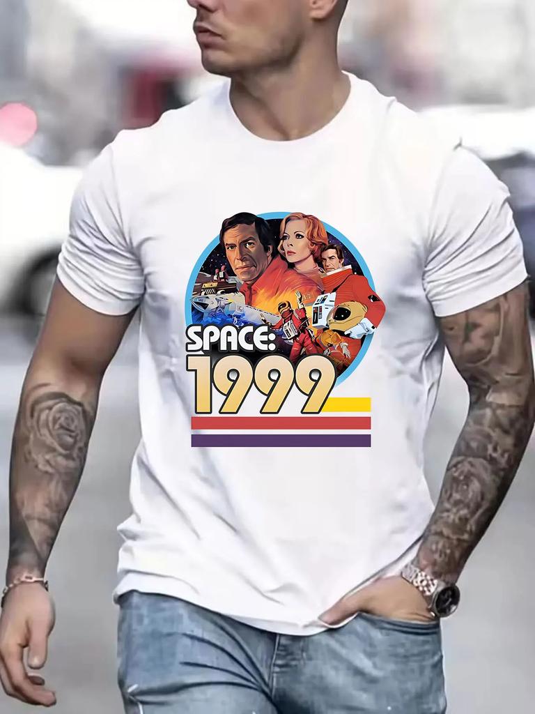 Trendiges Space 1999 Design Kurzarm Geeignet für Unisex und Unisex Unisexs T-Shirt