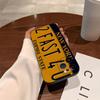 License Plate Phone Case for iPhone 17,16,15,14,13,12,11,Pro,X,Xs,Max,Plus Shockproof Cover