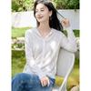 Women's Spring Summer Thin Knitted Hooded Cardigan
