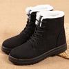 Boots Woman Snow Soft Women Booties Lace Up Shoes Woman Lightweight Warm Ankle Boots Plus Size Winter Shoes Boots Botas