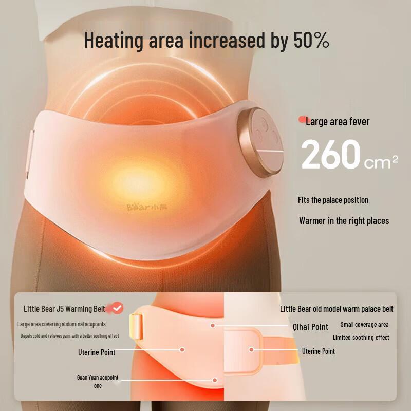 Bear Menstrual Relief Heating Pad & Waist Massager CN plug (adapter included)