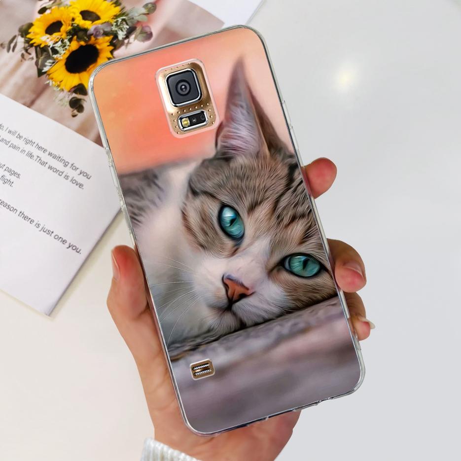 For Samsung Galaxy S5 Case G900F G900I G900M G900A G900T Cute Painted Cover Soft TPU Phone Case For Samsung S5 S 5 GalaxyS5 Bags