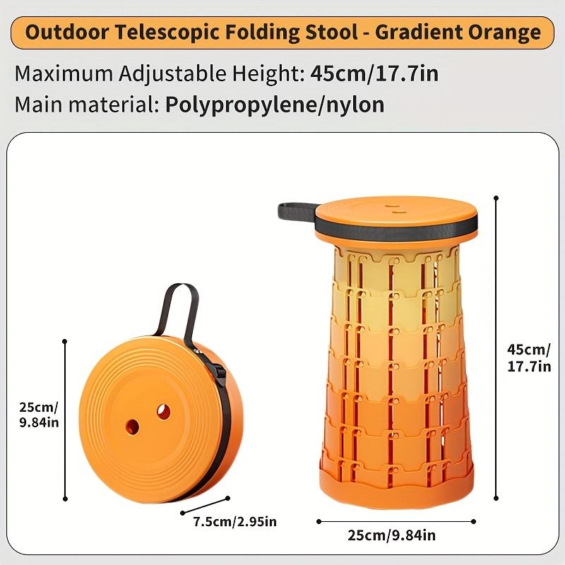 Folding Stool That Is Lightweight and More Robust.Perfect for Activities Like Camping, Fishing, Drawing, Hiking, and Barbecuing оранжевый