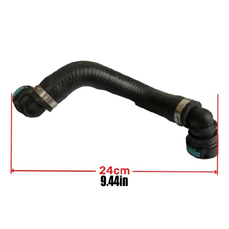 Radiator Coolant Hose Assembly 21452793 46483018 for FM Heavy Duty Truck D13 D16, Curved Vehicle Replacement Hose with Fitted Ends and Metal Securing