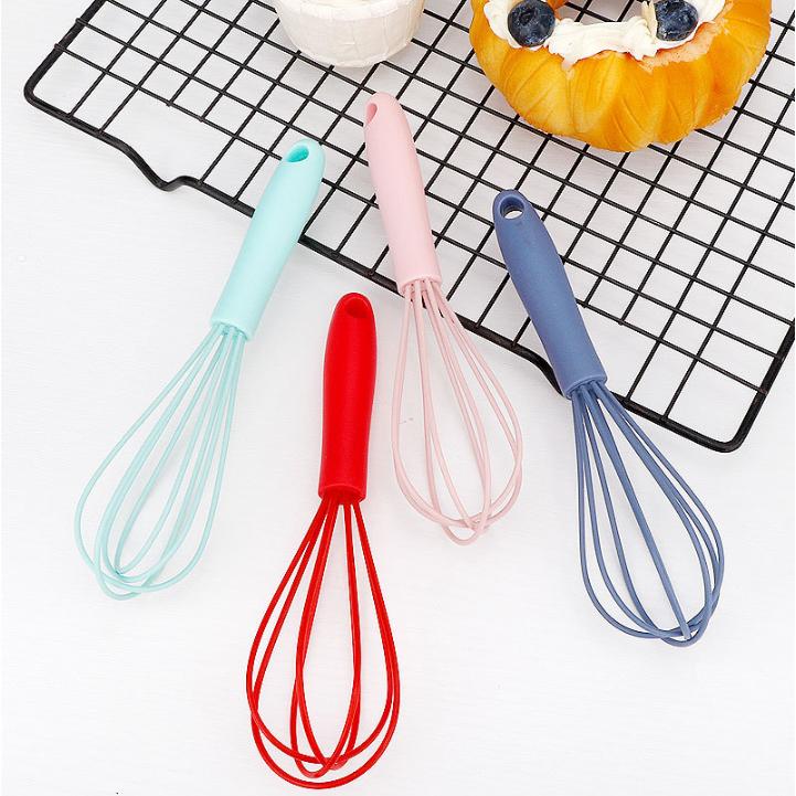 6 Inch Handheld Whisk Stainless Steel Egg Beater Kitchen Tool for Mixing Beating and Blending Dough and Batter