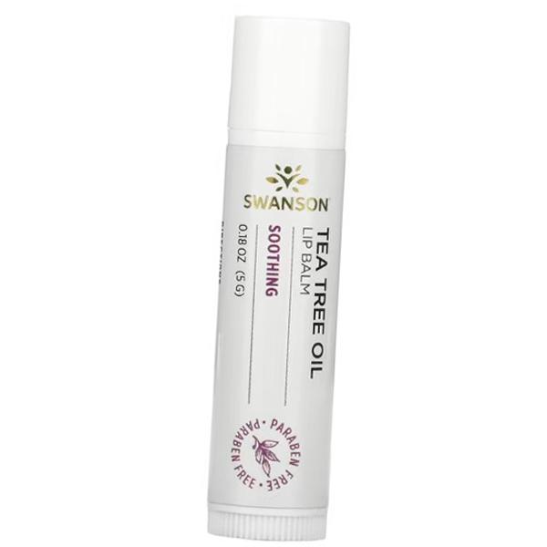 Lip Balm with Tea Tree Oil, Tea Tree Oil Lip Balm, Swanson 5g  (43280006)