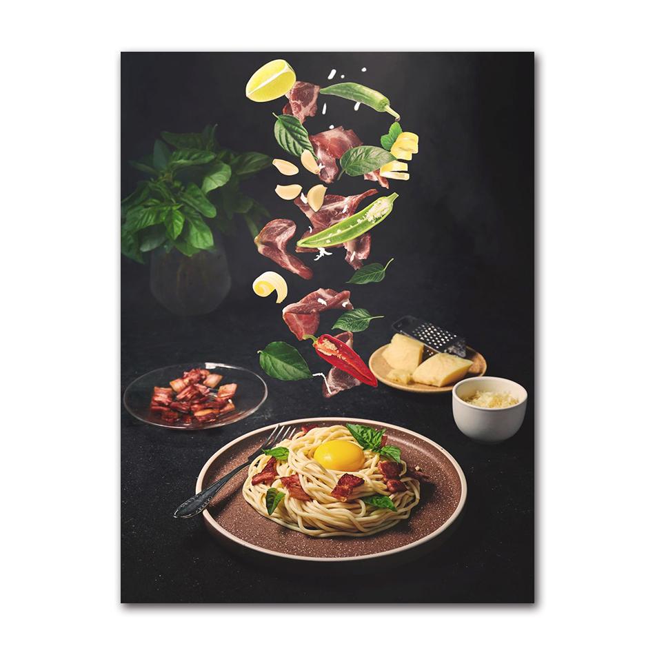 Gastronomy And Kitchen Poster Food Pictures Restaurant Decoration Canvas Printing Wall Picture Home Room