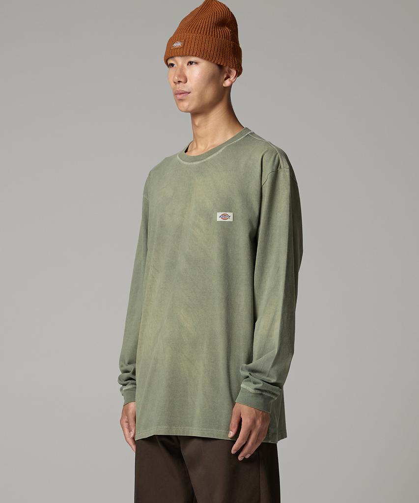 DICKIES Garment Dyed Basic Long Sleeve Olive