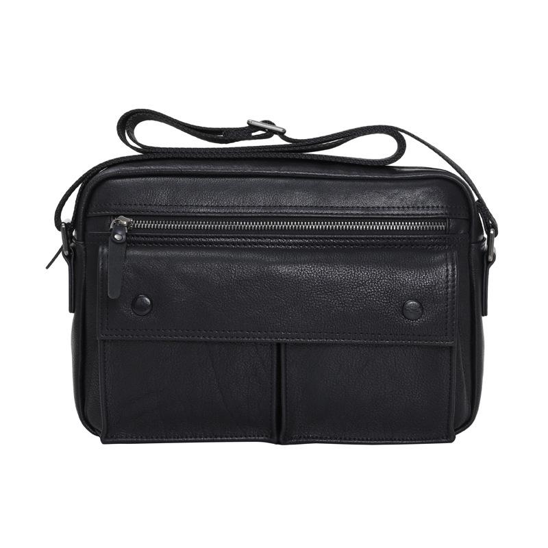 Men's Crossbody Bag Genuine Leather Large-capacity Fashionable and Niche Messenger Bag Retro Business Single-shoulder Bag Casually
