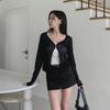 New ArriValS Open Run Women S Slim Fit Sheer V Neck Long SleeVe Cardigan