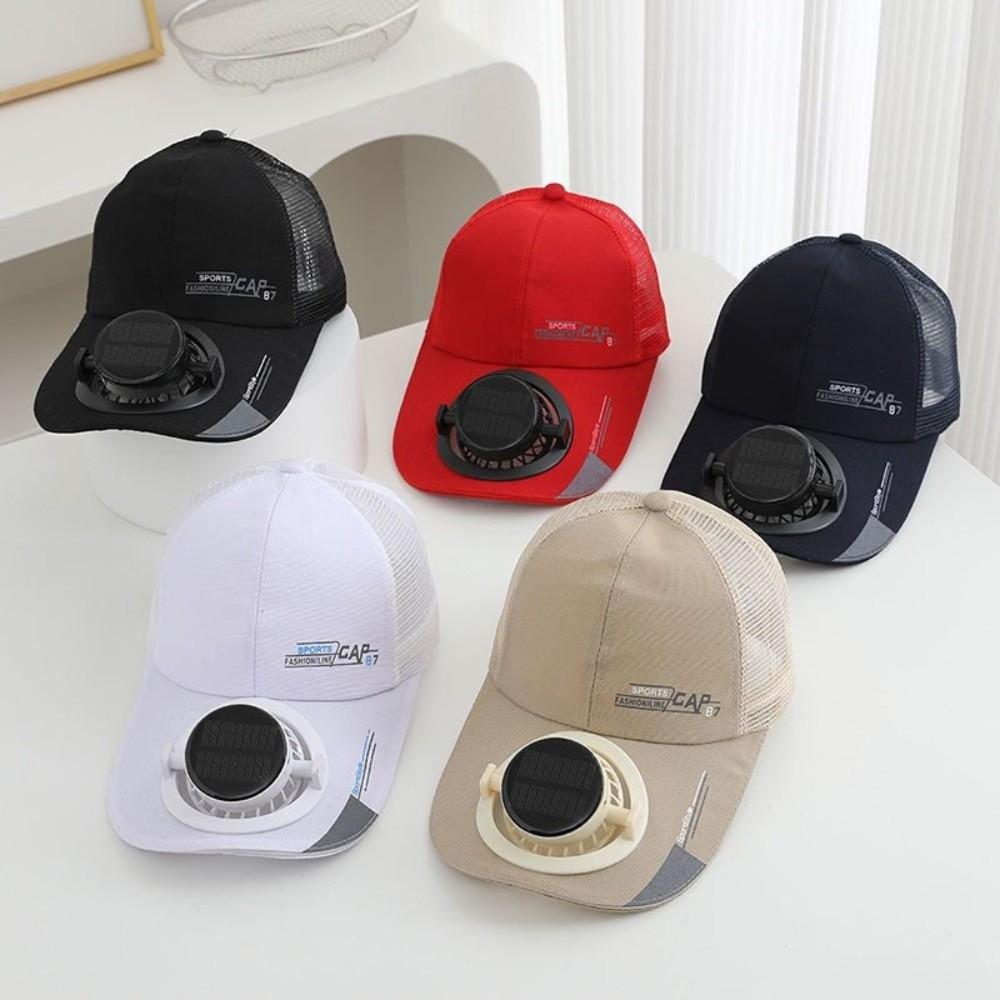 Built-in Fan Solar Cooling Fan Hat Breathable Sun Protection Hat New Outdoor Sun Hat Unisex