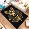 Pharaoh Anubis Design Rug Patterned carpet, non slip mat suitable for living room and bedroom sofas