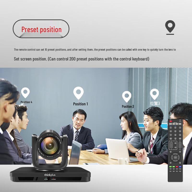 Lenovo thinkplus 1080P HD AI Tracking Video Conference Camera (CN version)